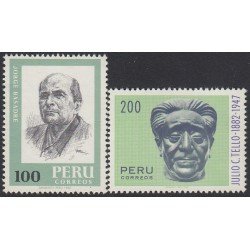 Perú 730/31 1982 Jorge Basadre Julio C. Tello MNH Perú 730/31 1982 Jorge Basadre Julio C. Tello MNH