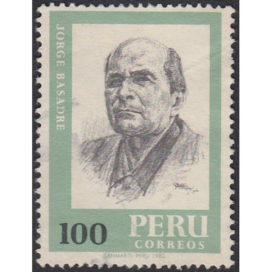 Perú 730 1982 Jorge Basadre Usado Perú 730 1982 Jorge Basadre Usado