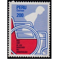 Perú 733 1982 Años de lo derechos del minusválido MNH Perú 733 1982 Años de lo derechos del minusválido MNH