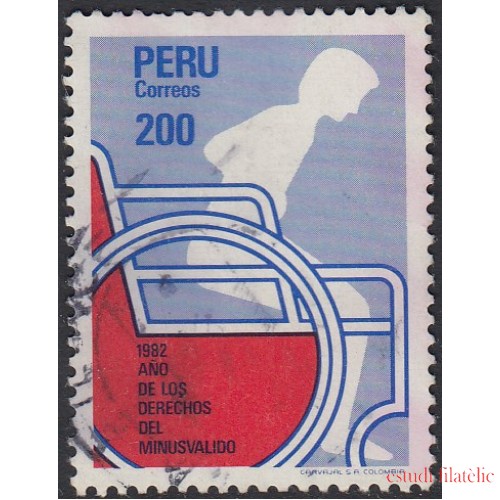 Perú 733 1982 Años de lo derechos del minusválido Usado