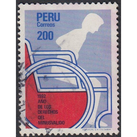Perú 733 1982 Años de lo derechos del minusválido Usado Perú 733 1982 Años de lo derechos del minusválido Usado