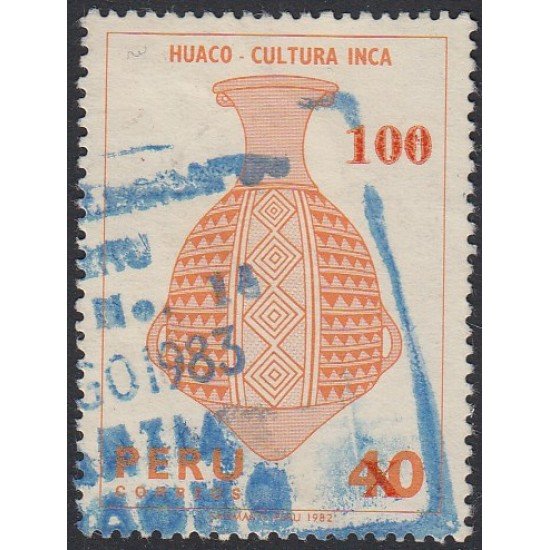 Perú 752 1983 Huaco Cultura Inca Usado Perú 752 1983 Huaco Cultura Inca Usado