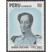 Perú 764 1983 Bicentenario del libertador Simón Bolivar MNH