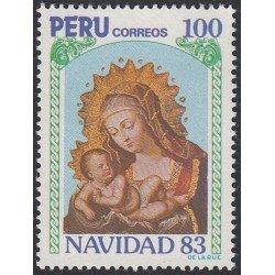 Perú 765 1983 Navidad La virgen y el niño cristhmas MNH Perú 765 1983 Navidad La virgen y el niño cristhmas MNH