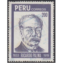 Perú 771 1984 Ricardo Palma Usado Perú 771 1984 Ricardo Palma Usado