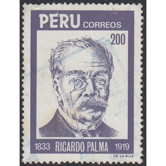 Perú 771 1984 Ricardo Palma Usado Perú 771 1984 Ricardo Palma Usado