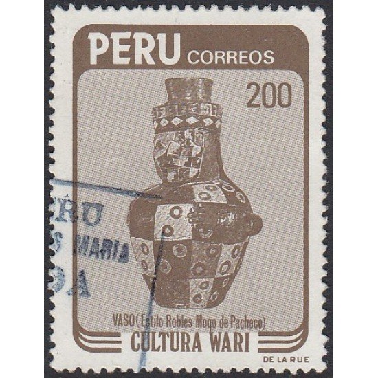 Perú 777 1984 Cultura Wari Vaso Usado Perú 777 1984 Cultura Wari Vaso Usado
