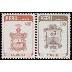 Perú 778/79 1984 Cajamarca Ayacucho MNH Perú 778/79 1984 Cajamarca Ayacucho MNH