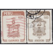 Perú 778/79 1984 Cajamarca Ayacucho Usado