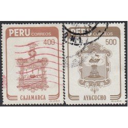 Perú 778/79 1984 Cajamarca Ayacucho Usado Perú 778/79 1984 Cajamarca Ayacucho Usado