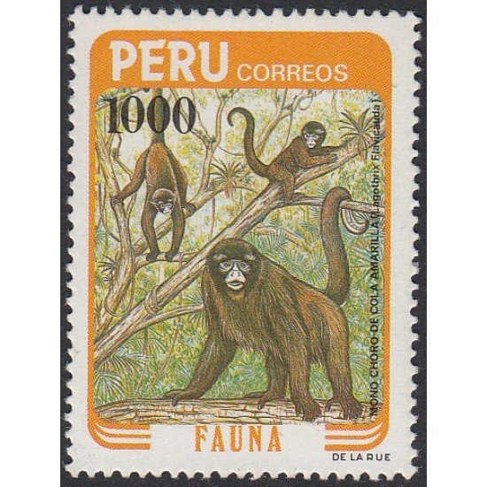 Perú 780 1984 Fauna mono monkey MNH Perú 780 1984 Fauna mono monkey MNH