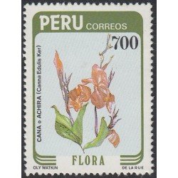 Perú 783 1984 Flora Cana o Achira MNH Perú 783 1984 Flora Cana o Achira MNH