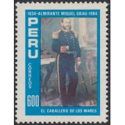 Perú 784 1984 Homenaje al Almirante Miguel Grau MNH
