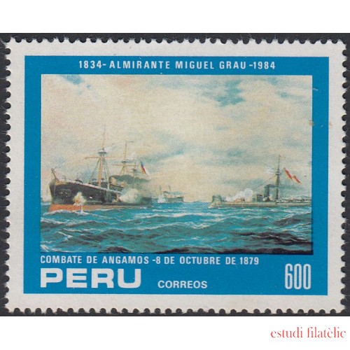 Perú 785 1984 Combate de Angamos MNH