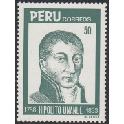 Perú 788 1984 150 Aniversario de la muerte de Hipólito Unanue MNH