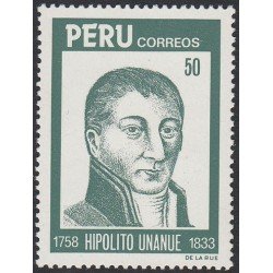Perú 788 1984 150 Aniversario de la muerte de Hipólito Unanue MNH Perú 788 1984 150 Aniversario de la muerte de Hipólito Unanue MNH