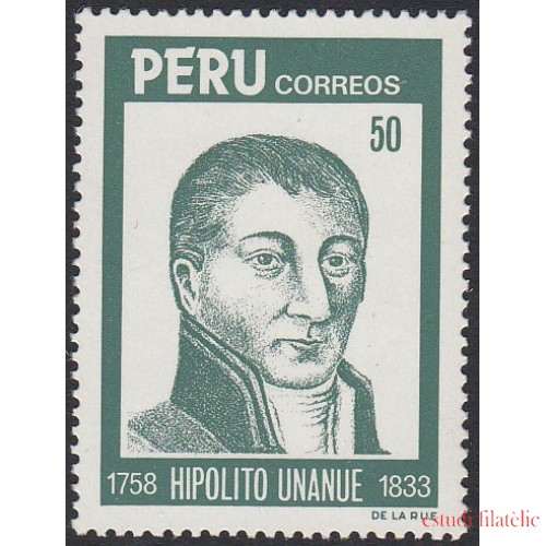 Perú 788 1984 150 Aniversario de la muerte de Hipólito Unanue MNH