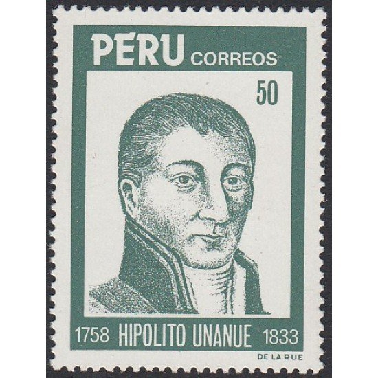 Perú 788 1984 150 Aniversario de la muerte de Hipólito Unanue MNH Perú 788 1984 150 Aniversario de la muerte de Hipólito Unanue MNH