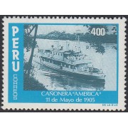 Perú 790 1984 Historia Militar Cañonera Americana MNH
