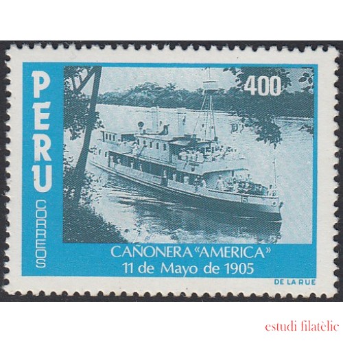 Perú 790 1984 Historia Militar Cañonera Americana MNH