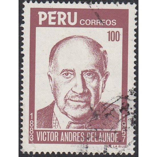 Perú 792 1984 Victor Andrés Belaunde Usado Perú 792 1984 Victor Andrés Belaunde Usado