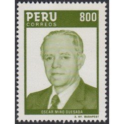 Perú 803 1985 Oscar Miro Quesada MNH Perú 803 1985 Oscar Miro Quesada MNH