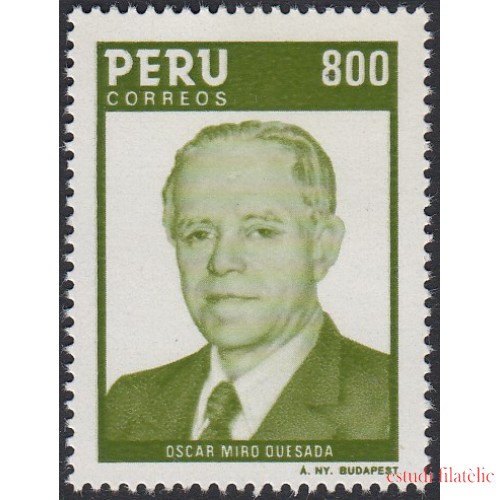 Perú 803 1985 Oscar Miro Quesada MNH