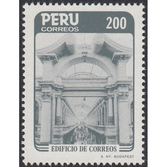 Perú 806 1985 Historia de las comunicaciones Edificio Postal MNH