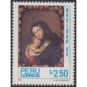 Perú 815 1985 Navidad  La virgen y el niño cristhmas MNH 