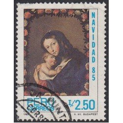 Perú 815 1985 Navidad La virgen y el niño cristhamas Usado Perú 815 1985 Navidad La virgen y el niño cristhamas Usado