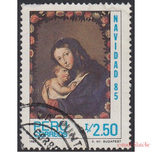 Perú 815 1985 Navidad  La virgen y el niño cristhamas Usado