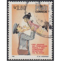 Perú 816 1985 Pro Navidad del comedor postal y pro comedores infantiles Usado Perú 816 1985 Pro Navidad del comedor postal y pro comedores infantiles Usado