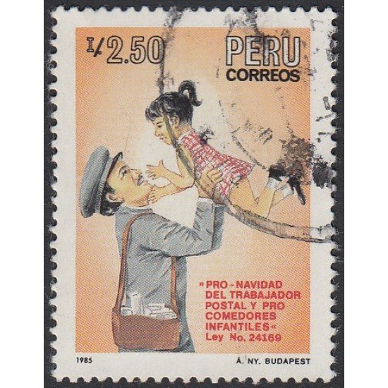 Perú 816 1985 Pro Navidad del comedor postal y pro comedores infantiles Usado Perú 816 1985 Pro Navidad del comedor postal y pro comedores infantiles Usado