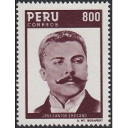 Perú 817 1986 José Santos Chocano MNH