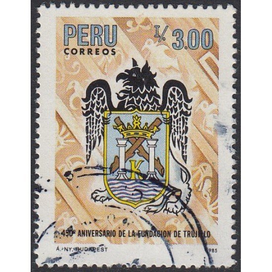 Perú 819 1986 450 Aniversario de la Fundación de Trujillo Usado Perú 819 1986 450 Aniversario de la Fundación de Trujillo Usado