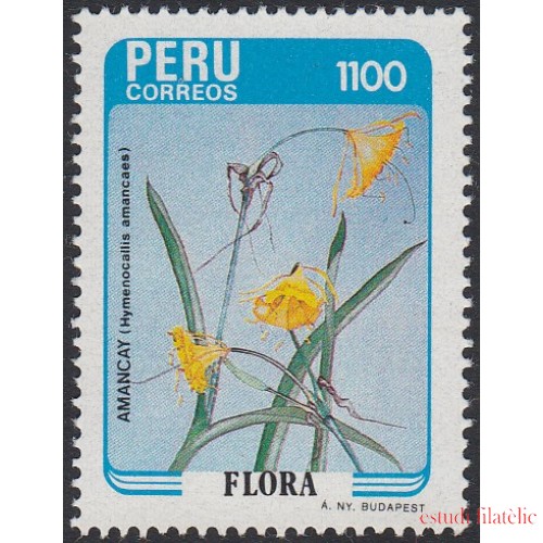 Perú 822 1986 Flora Amancay MNH 