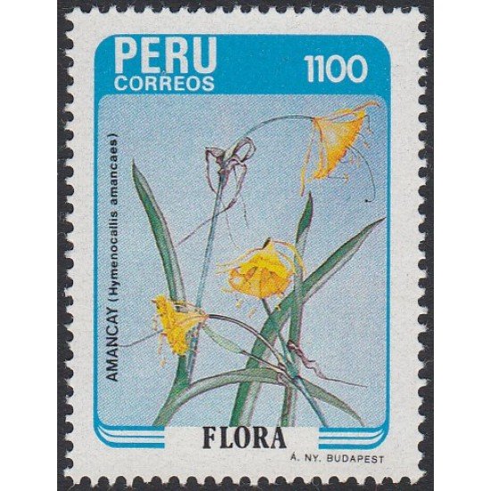 Perú 822 1986 Flora Amancay MNH