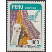 Perú 823 1986 Industria Peruana fauna alpaga Usado