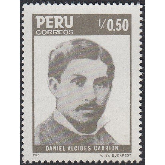 Perú 826 1986 Daniel Alcides Carrión MNH Perú 826 1986 Daniel Alcides Carrión MNH