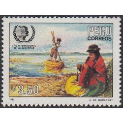 Perú 828 1986 Año Internacional de la Juventud MNH Perú 828 1986 Año Internacional de la Juventud MNH