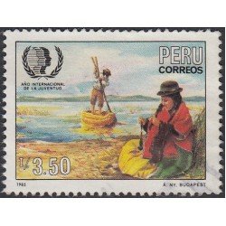 Perú 828 1986 Año Internacional de la Juventud Usado Perú 828 1986 Año Internacional de la Juventud Usado