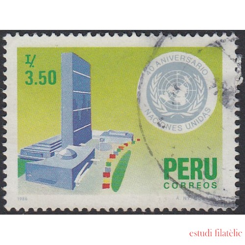 Perú 830 1986 40 Aniversario de Naciones Unidas Usado