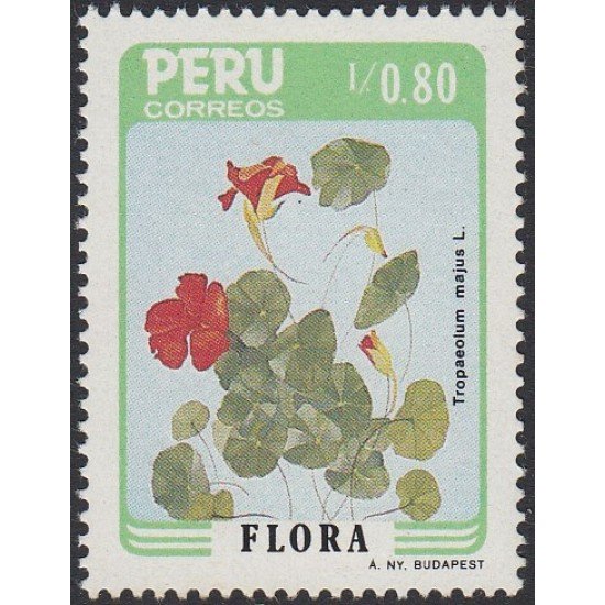 Perú 832 1986 Flora Flores Flowers MNH Perú 832 1986 Flora Flores Flowers MNH