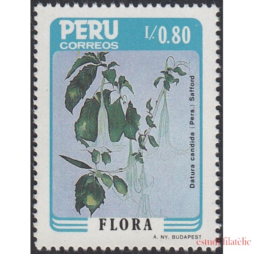 Perú 838 1986 Flora Flores Flowers MNH