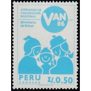 Perú 841 1986 Jornada de Vacunación Nacional MNH