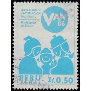 Perú 841 1986 Jornada de Vacunación Nacional MH
