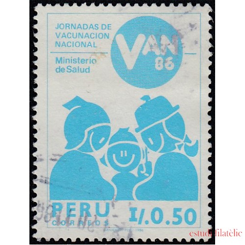 Perú 841 1986 Jornada de Vacunación Nacional Usado