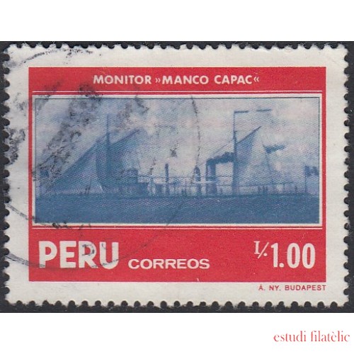 Perú 845 1986 Homenaje a la Marina Nacional Monitor Manco CAPAC MNH