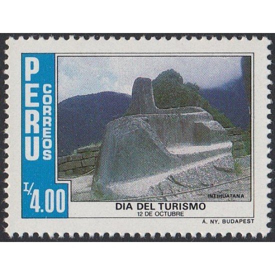Perú 846 1986 Día del Turismo MNH Perú 846 1986 Día del Turismo MNH