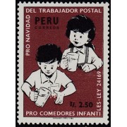 Perú 848 1986 Pro Navidad del trabajador postal y comedores infantiles MNH